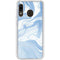 Blue Marbling Galaxy A20 Clear Case